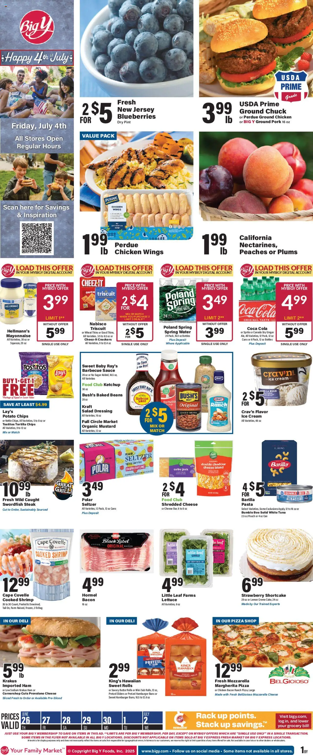 Big Y Weekly Ad from 06/26/2025 - Flyer - Page number 1