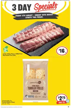 Preview of catalogue 3 Day Specials WA from shop IGA valid 08/08/2025
