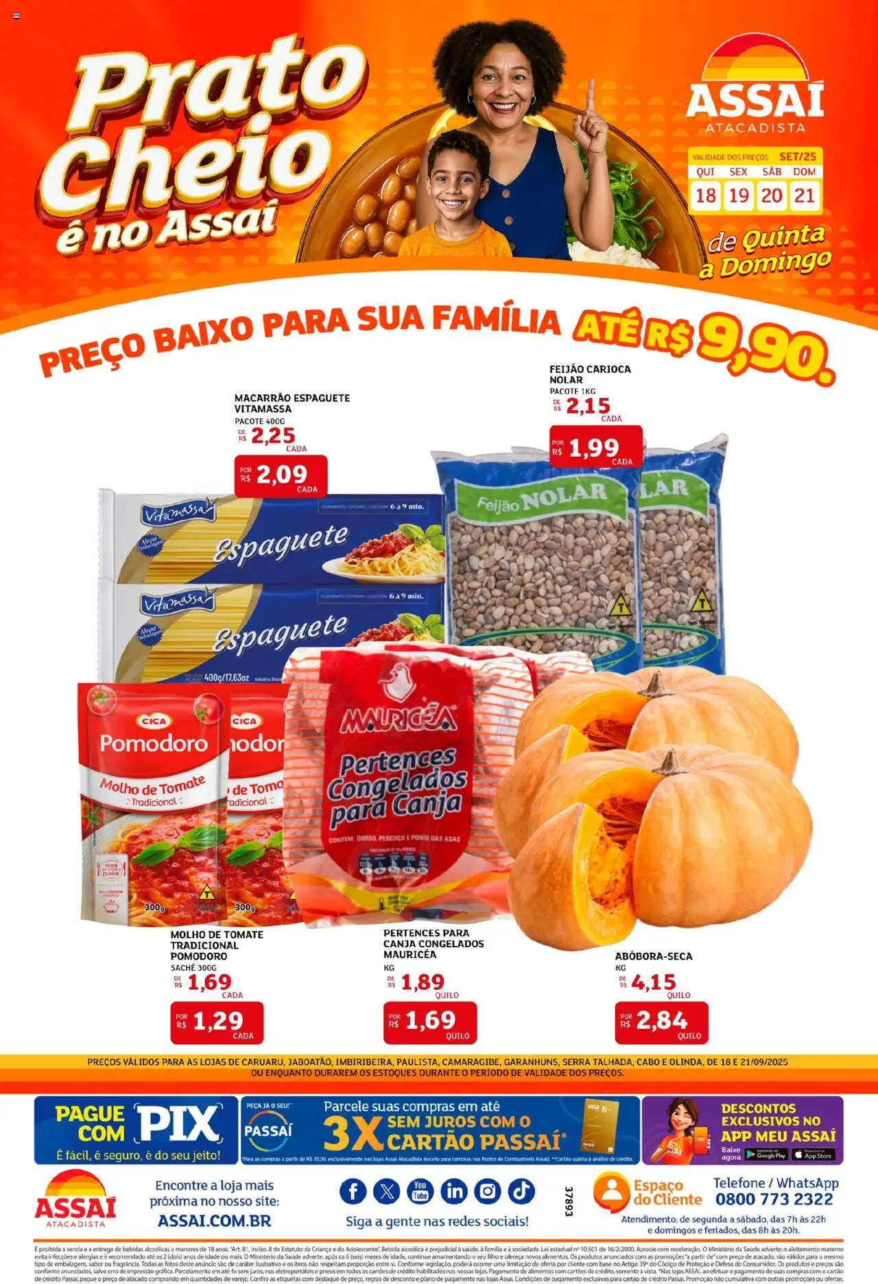 Assaí Atacadista folheto "Encarte - PE" válido a partir de 18/09/2025 - número de página 1