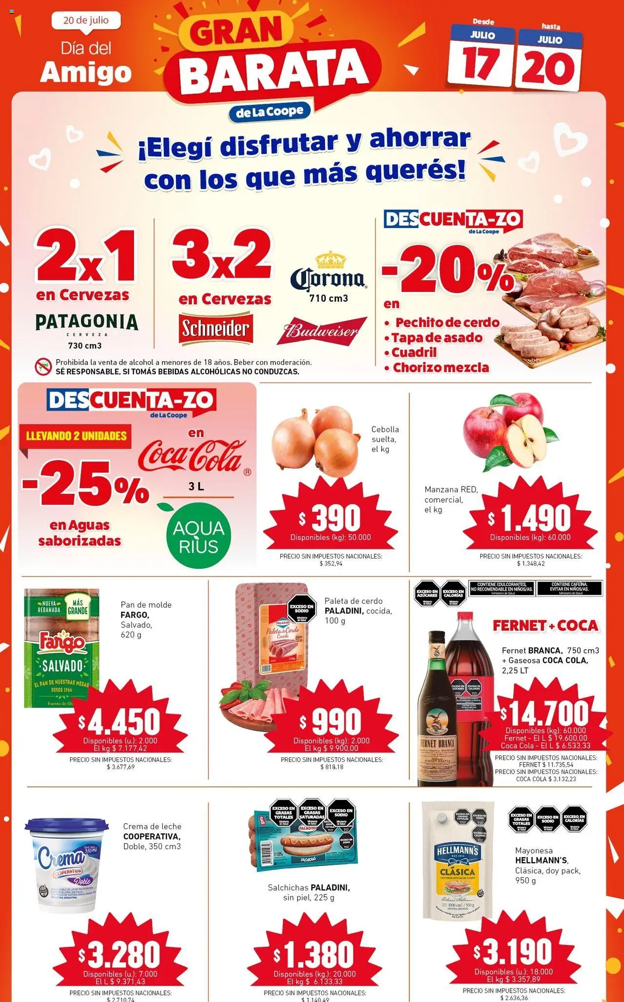 Cooperativa Obrera Gran Barata del 17/07/2025 Online