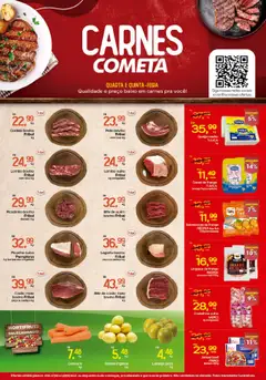 Pré-Visualização do folheto "Ofertas Carnes" da loja Cometa Supermercados válido a partir de 17/09/2025
