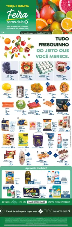 Pré-Visualização do folheto "Ofertas da semana" da loja Sam's Club válido a partir de 20/01/2026