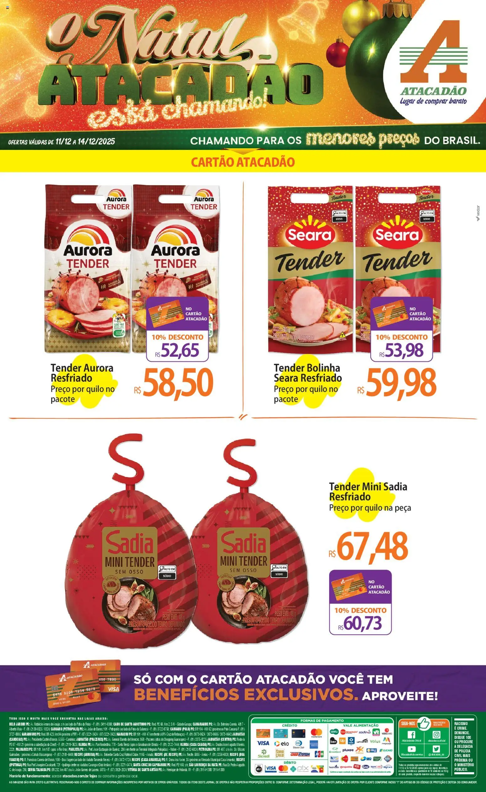 Pré-Visualização do folheto "Ofertas - PE" da loja Atacadão válido a partir de 11/12/2025