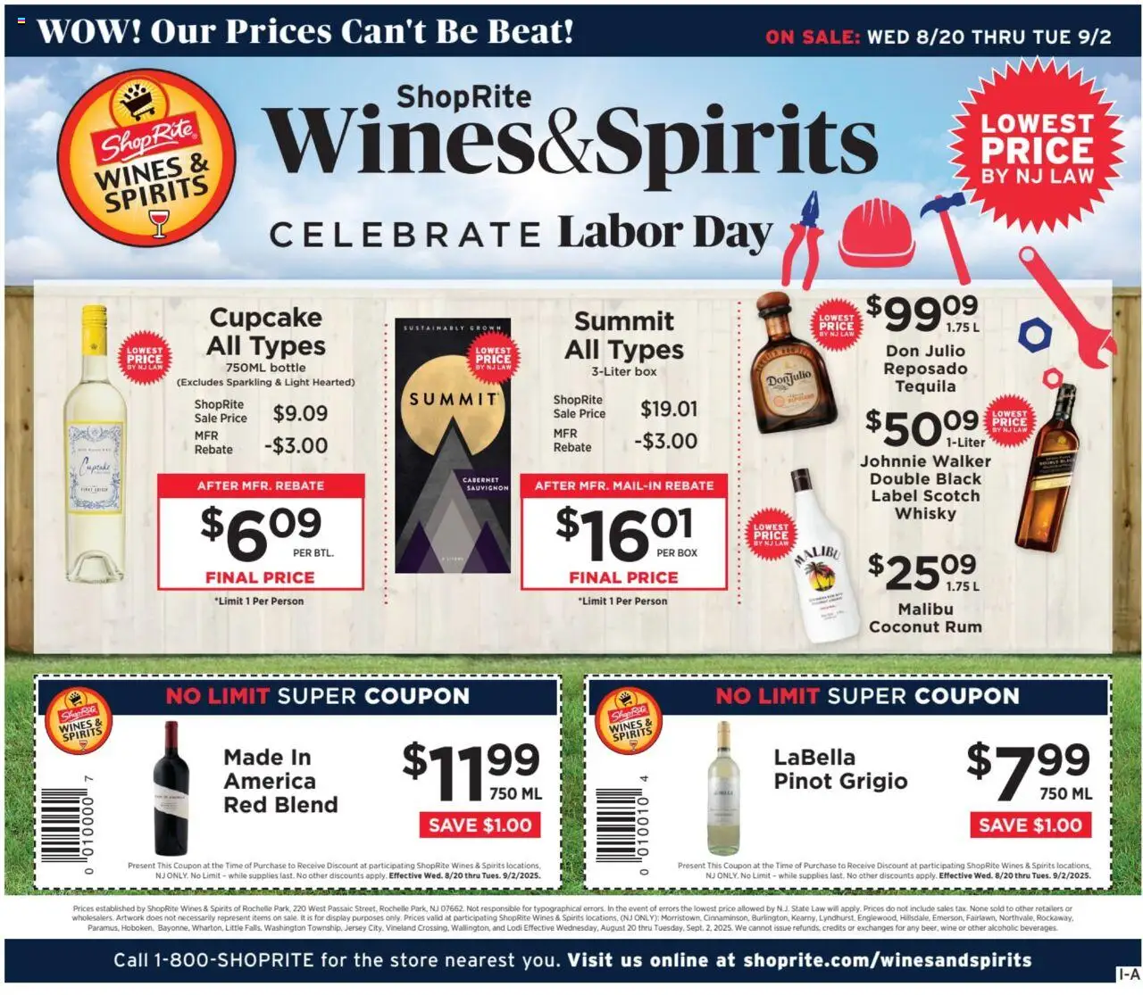 ShopRite Circular from 08/20/2025 >> Weekly Ad, flyer - Page number 1