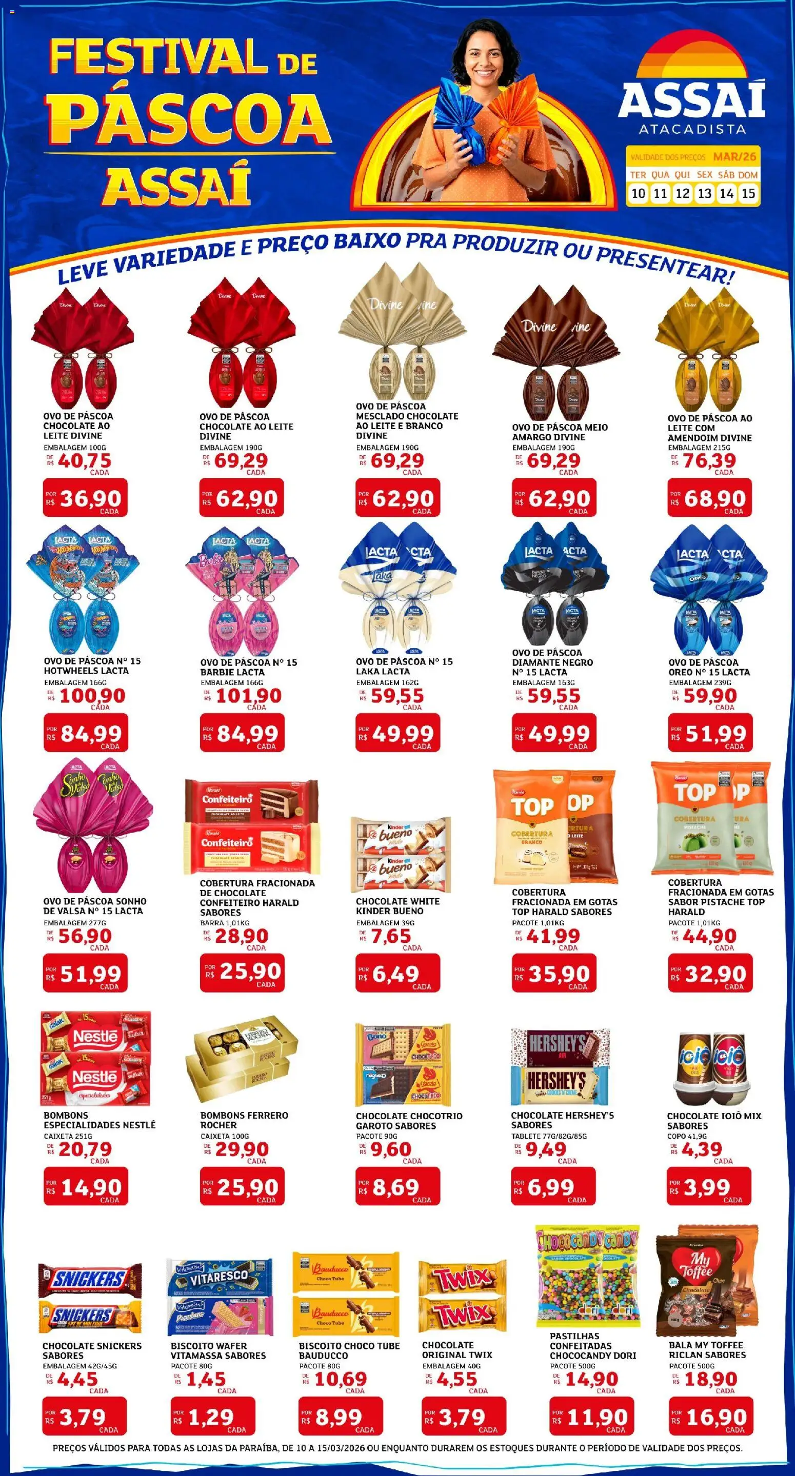 Pré-Visualização do folheto "Assaí Atacadista ofertas - PB" da loja Assaí Atacadista válido a partir de 10/03/2026