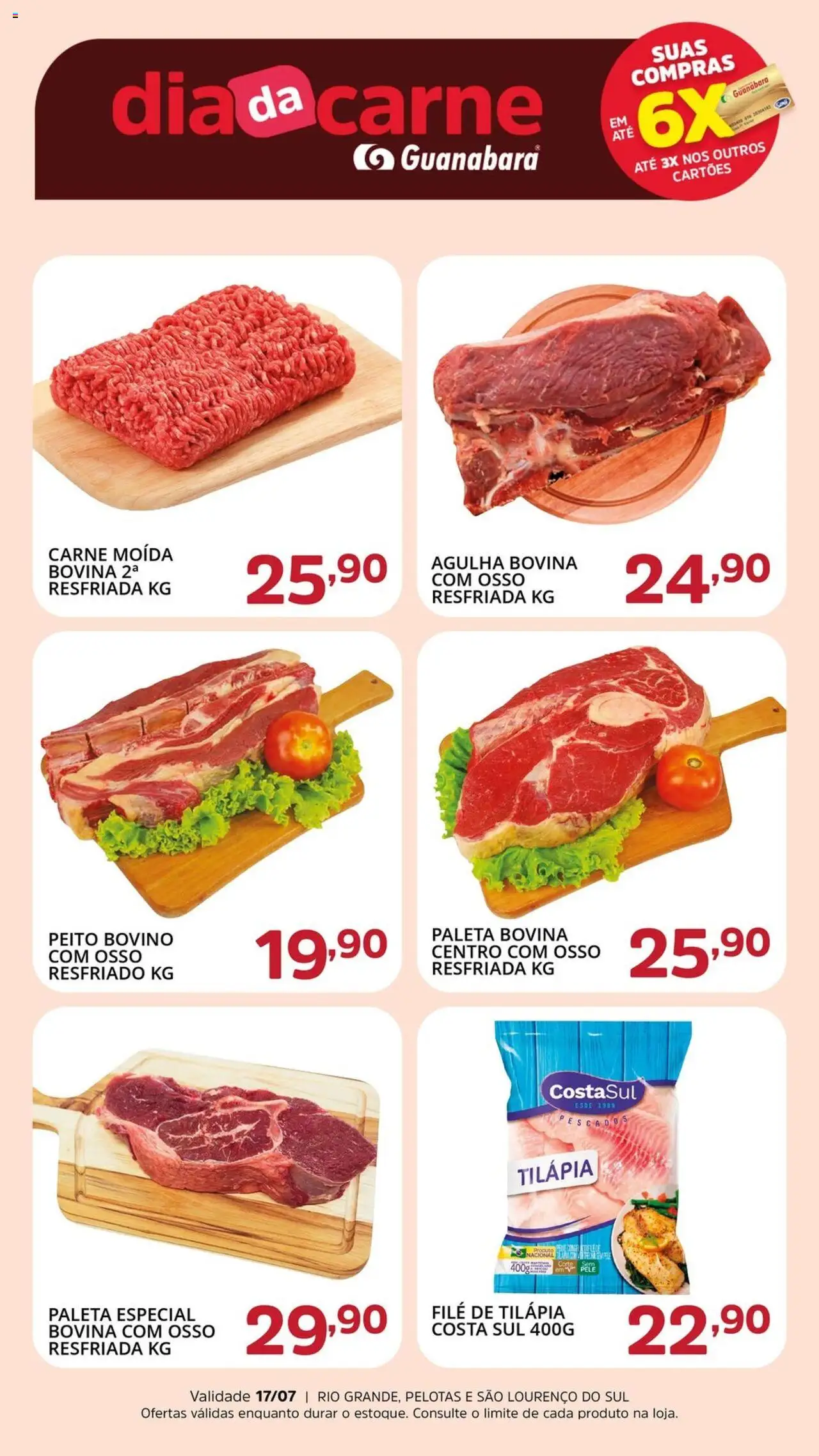 Supermercado Guanabara folheto "Ofertas da semana" válido a partir de 17/07/2025 - número de página 1