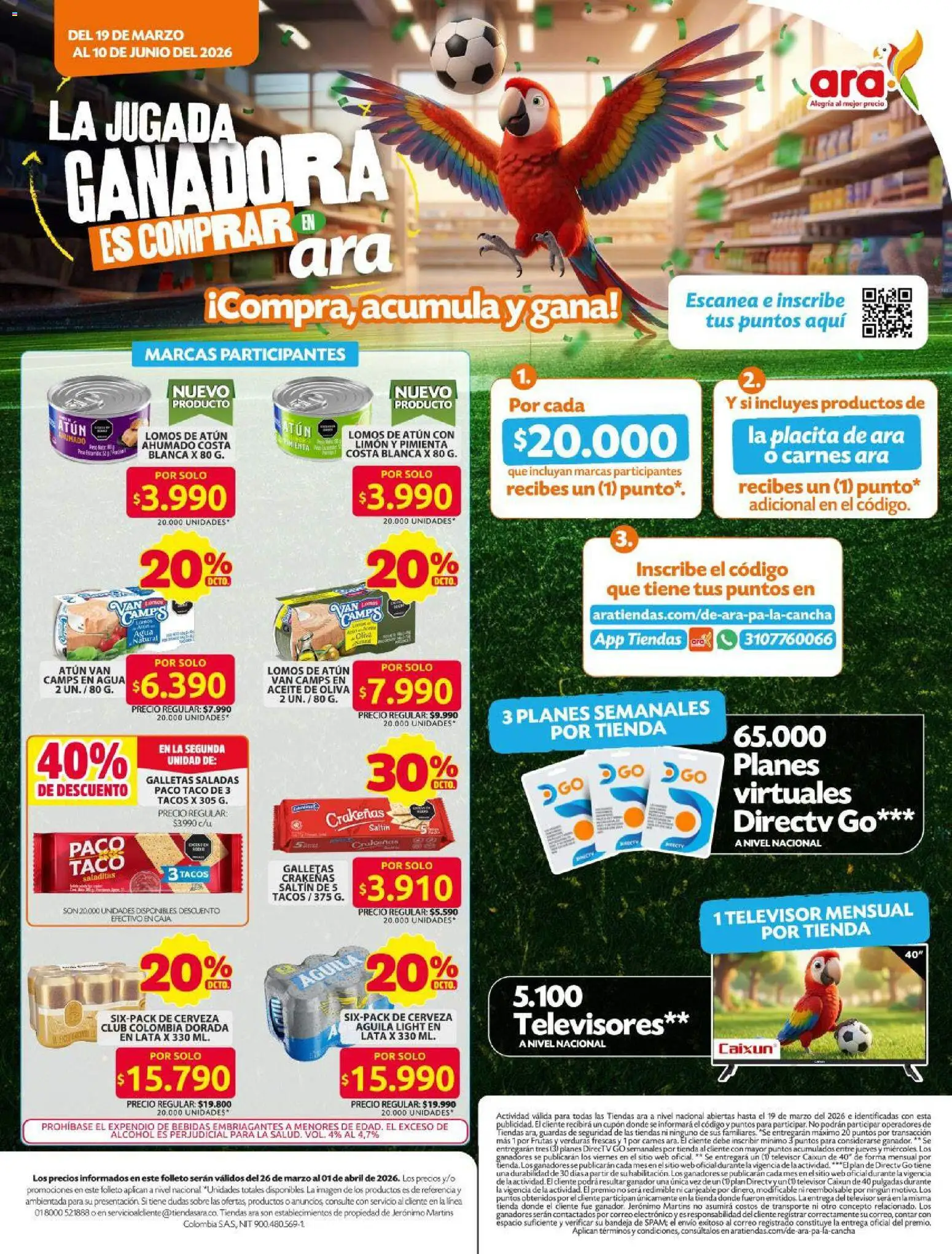  Vista previa del prospecto Ara catálogo - La jugada ganadora del almacen Ara válida del 19/03/2026 al 10/06/2026