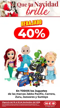 Vista previa las ofertas de la tienda H-E-B - Folleto Rebajado desde el 18/11/2025 