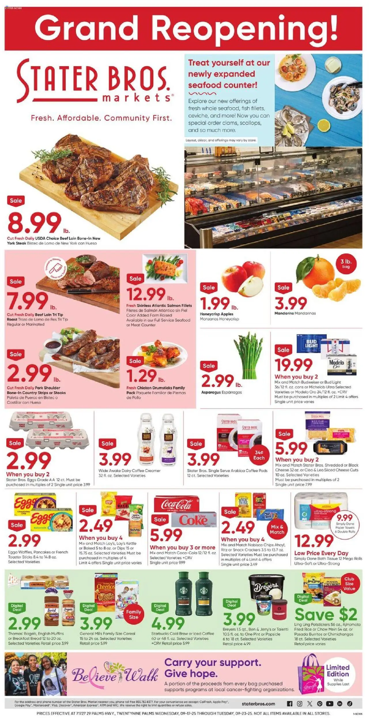 Ad Preview of Stater Bros Weekly Ad from 09/17/2025