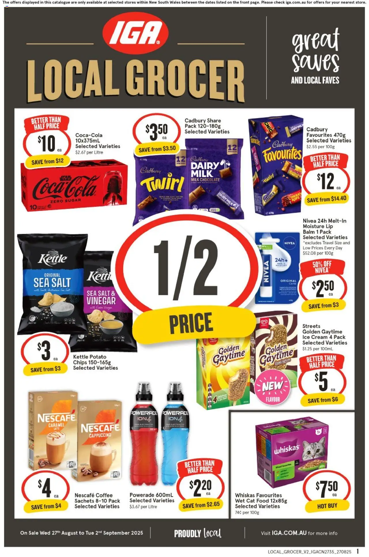 IGA catalogue valid from 27/08/2025 - page 1