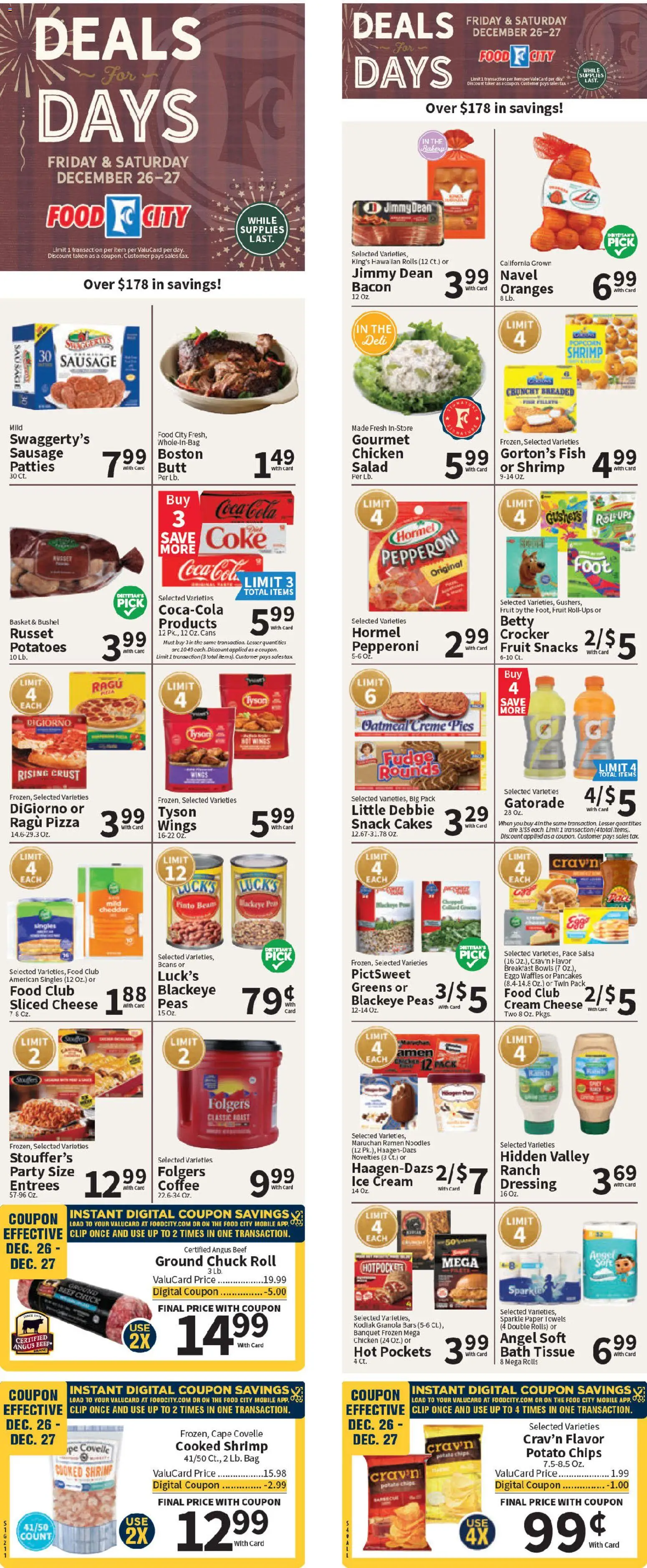 Ad Preview of Food City Weekly Ad from 12/26/2025