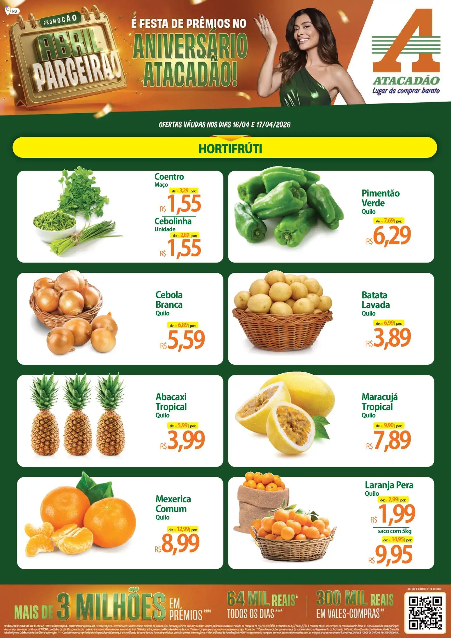 Pré-Visualização do folheto "Atacadão ofertas - PB" da loja Atacadão válido a partir de 16/04/2026