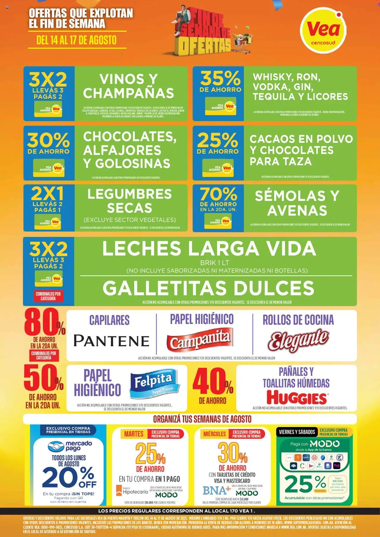 Vea Ofertas fin de semana - Chubut del 14/08/2025 >> Catálogo