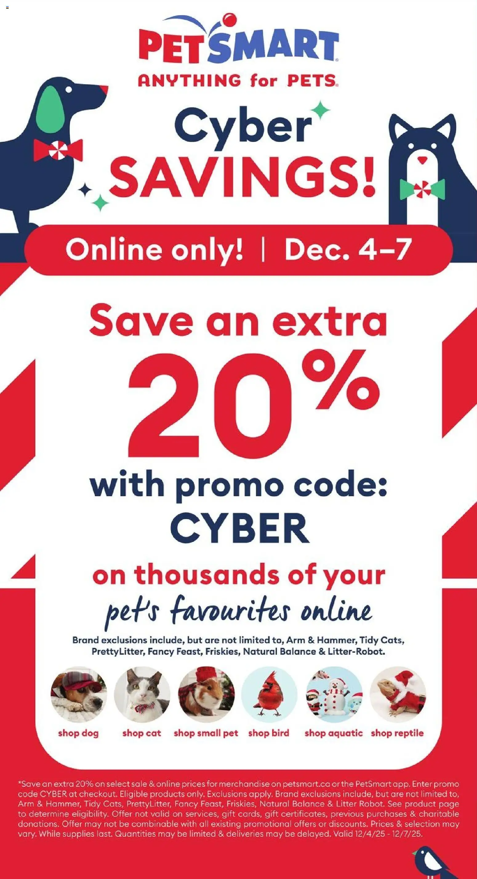 Preview of leaflet Cyber Monday from shop Petsmart is valid from Dec 04, 2025