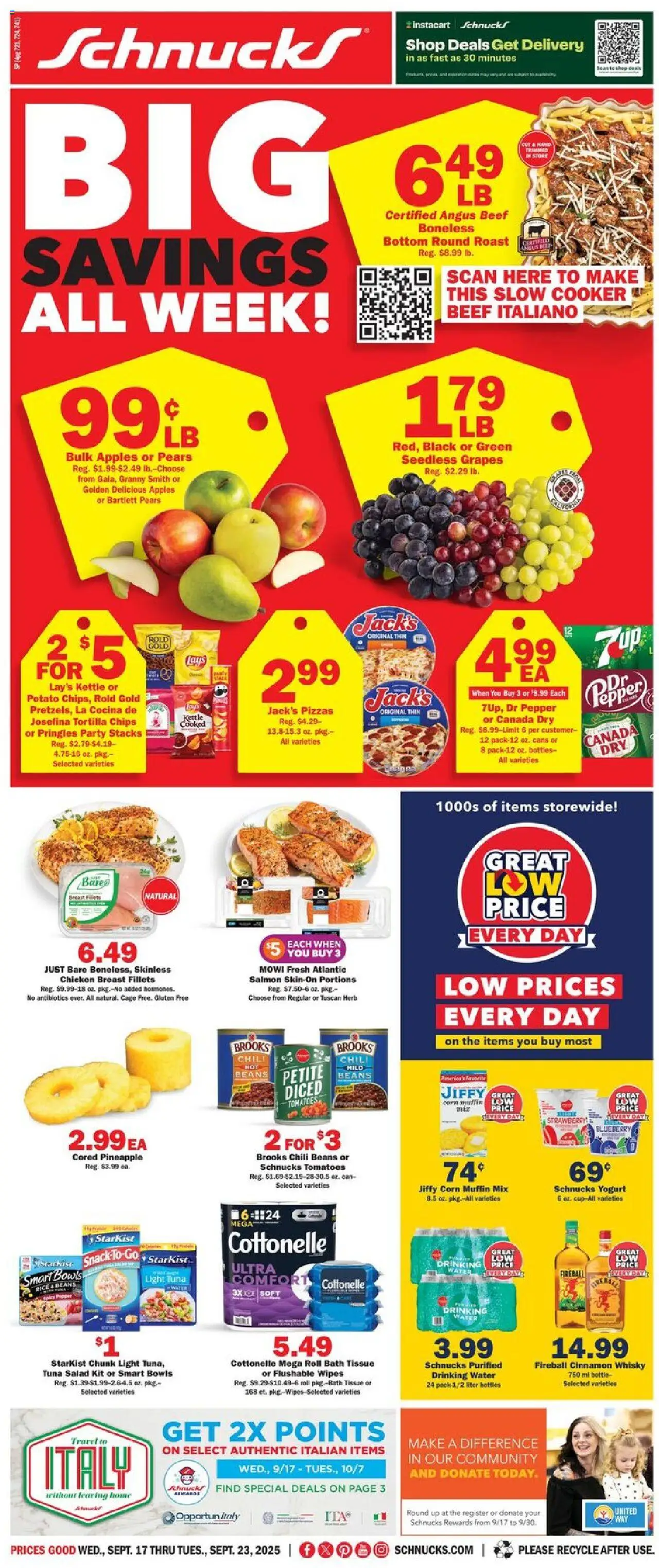 Schnucks Weekly Print Ad - IL from 09/17/2025 - Flyer - Page number 1