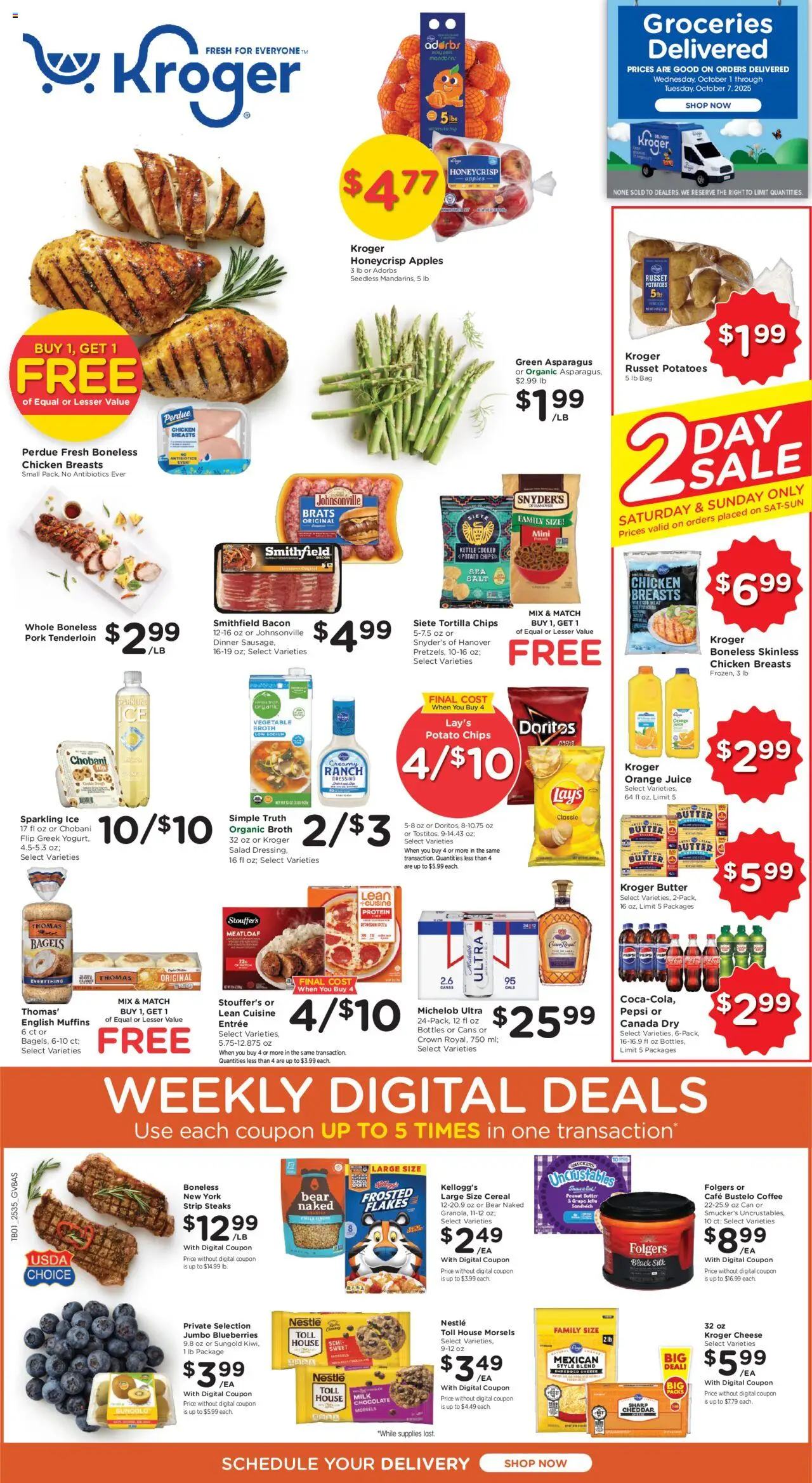 Kroger Weekly ads from 10/01/2025 >> Ad for next week - Page number 1