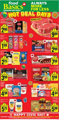 Preview of leaflet Weekly Flyer from shop Food Basics is valid from Jul 31, 2025