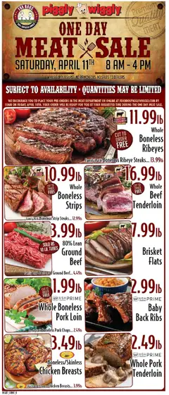 Ad Preview of Piggly Wiggly Piggly Wiggly Weekly Ad from 04/08/2026
