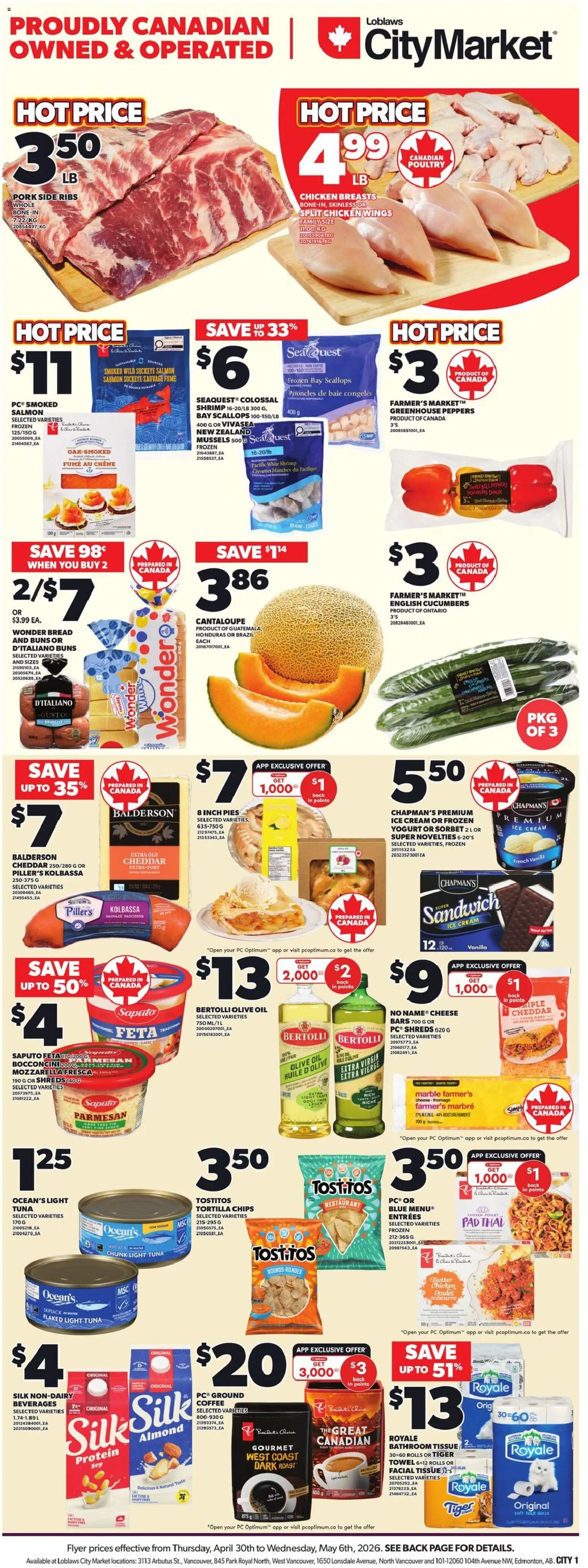 Preview of leaflet Loblaws flyer - AB from shop Loblaws is valid from Apr 30, 2026