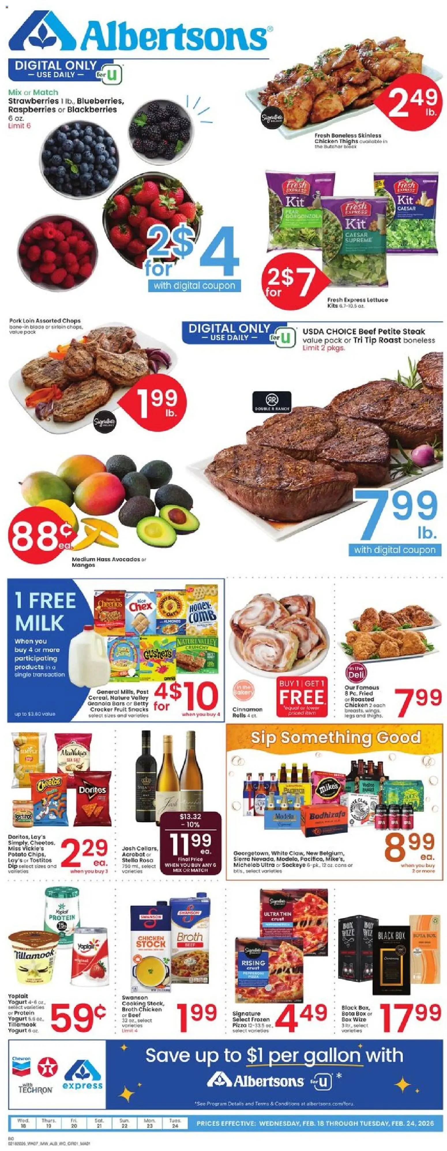 Ad Preview of Albertsons Weekly Ad from 02/18/2026