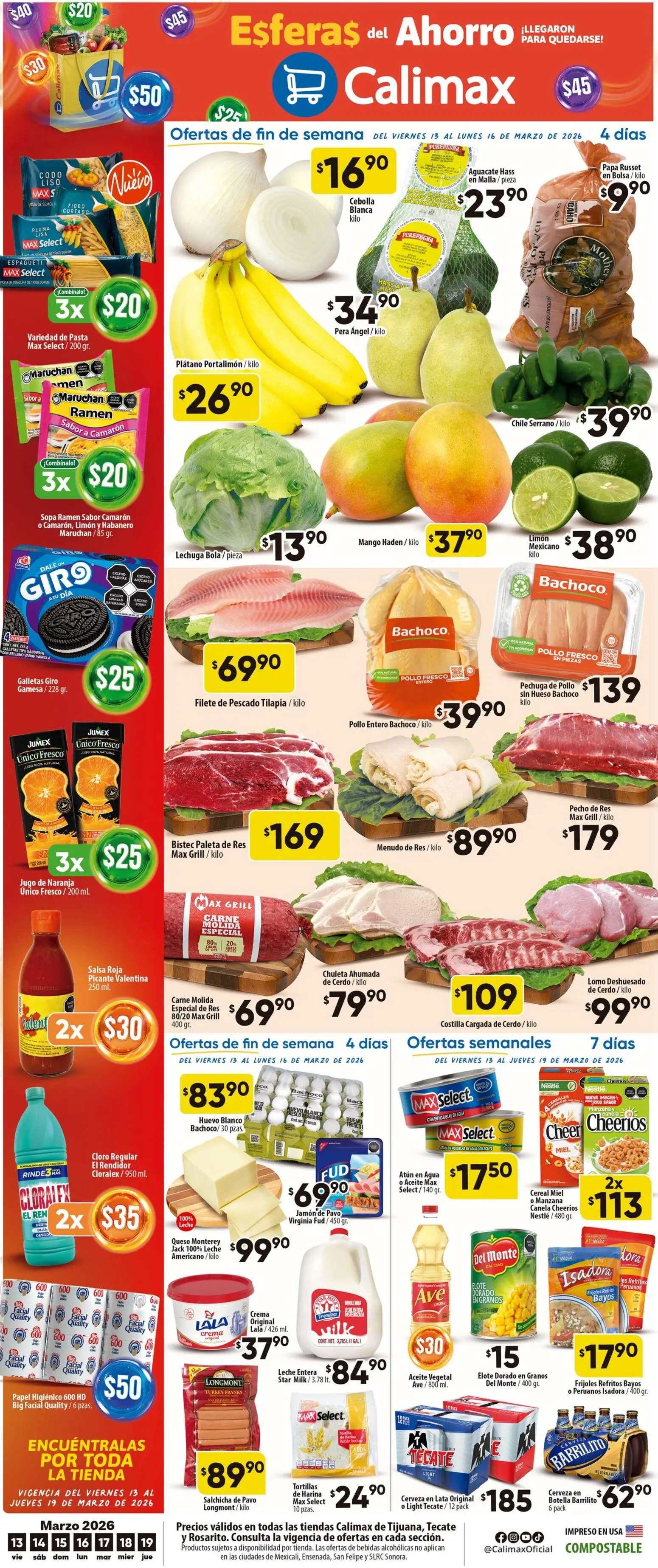 Vista previa las ofertas de la tienda Calimax - Calimax folleto Rosarito desde el 13/03/2026 