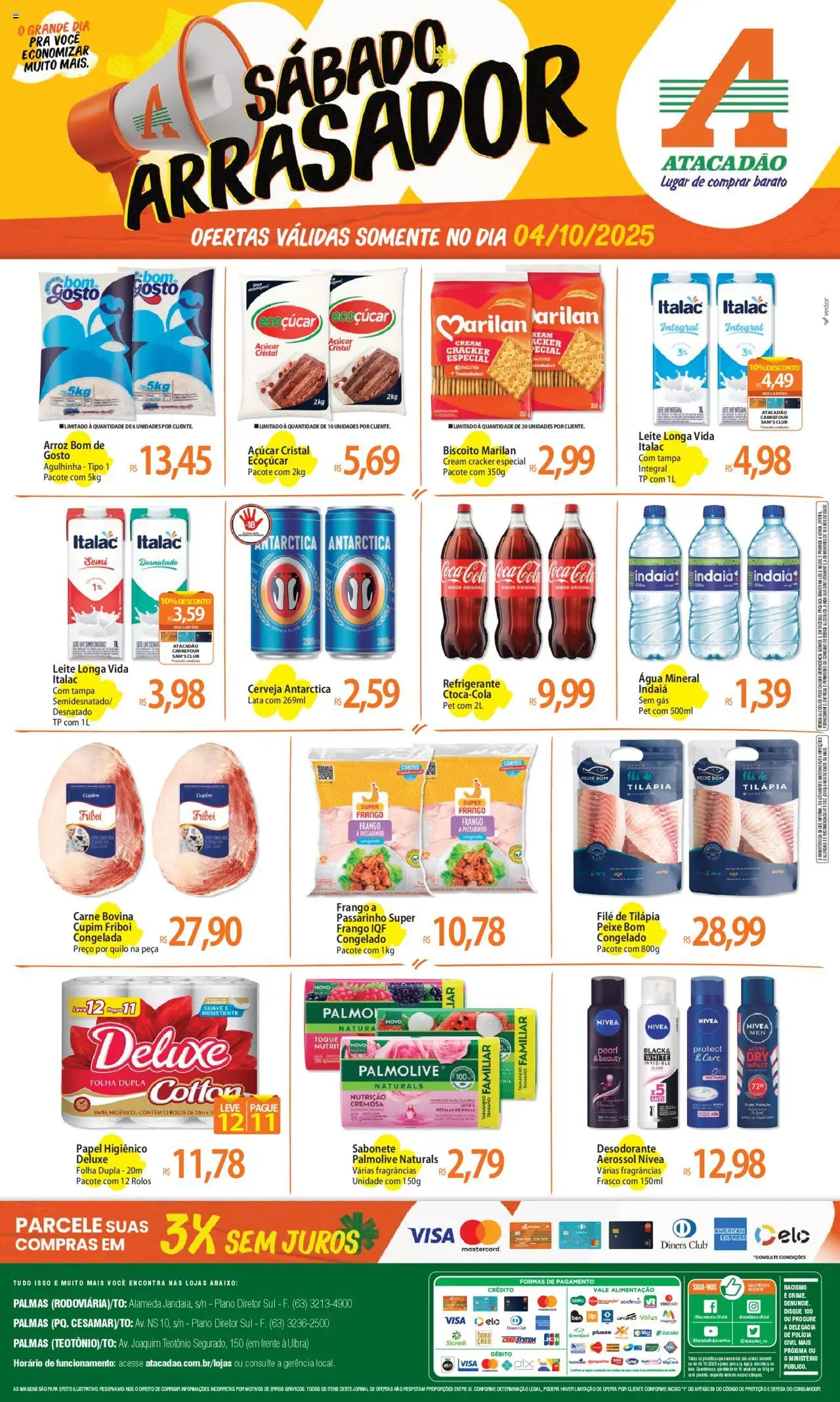 Atacadão folheto "Ofertas - TO" válido a partir de 04/10/2025 - número de página 1