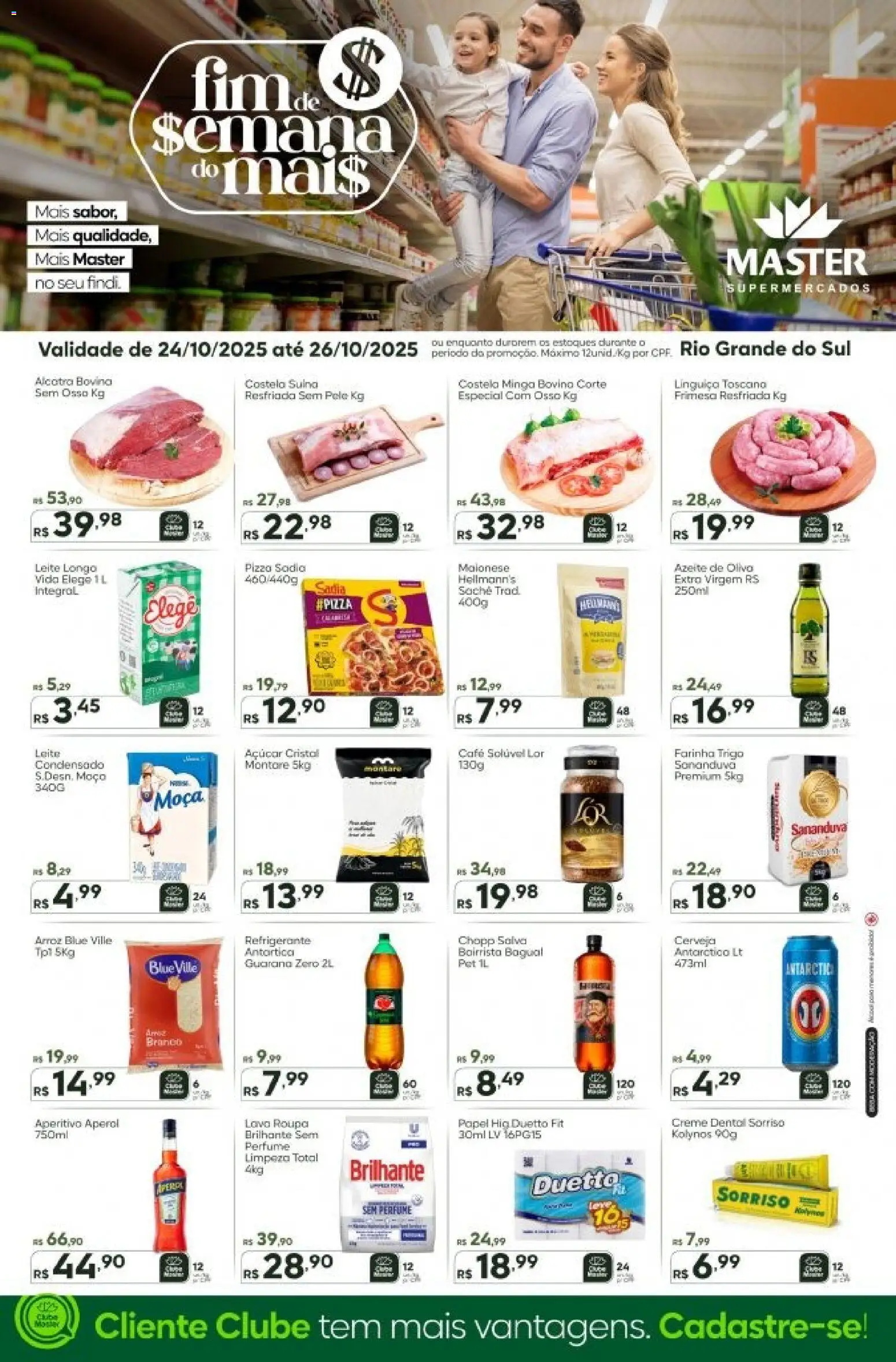 Master folheto "Ofertas - RS" válido a partir de 24/10/2025 - número de página 1