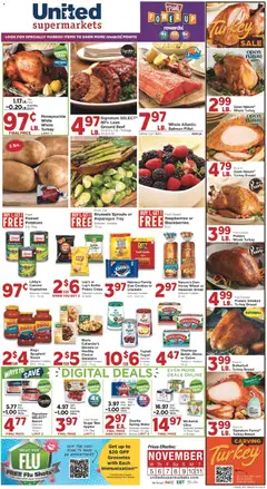 Ad Preview of United Supermarkets Weekly Ad from 11/04/2025 | Page: 1