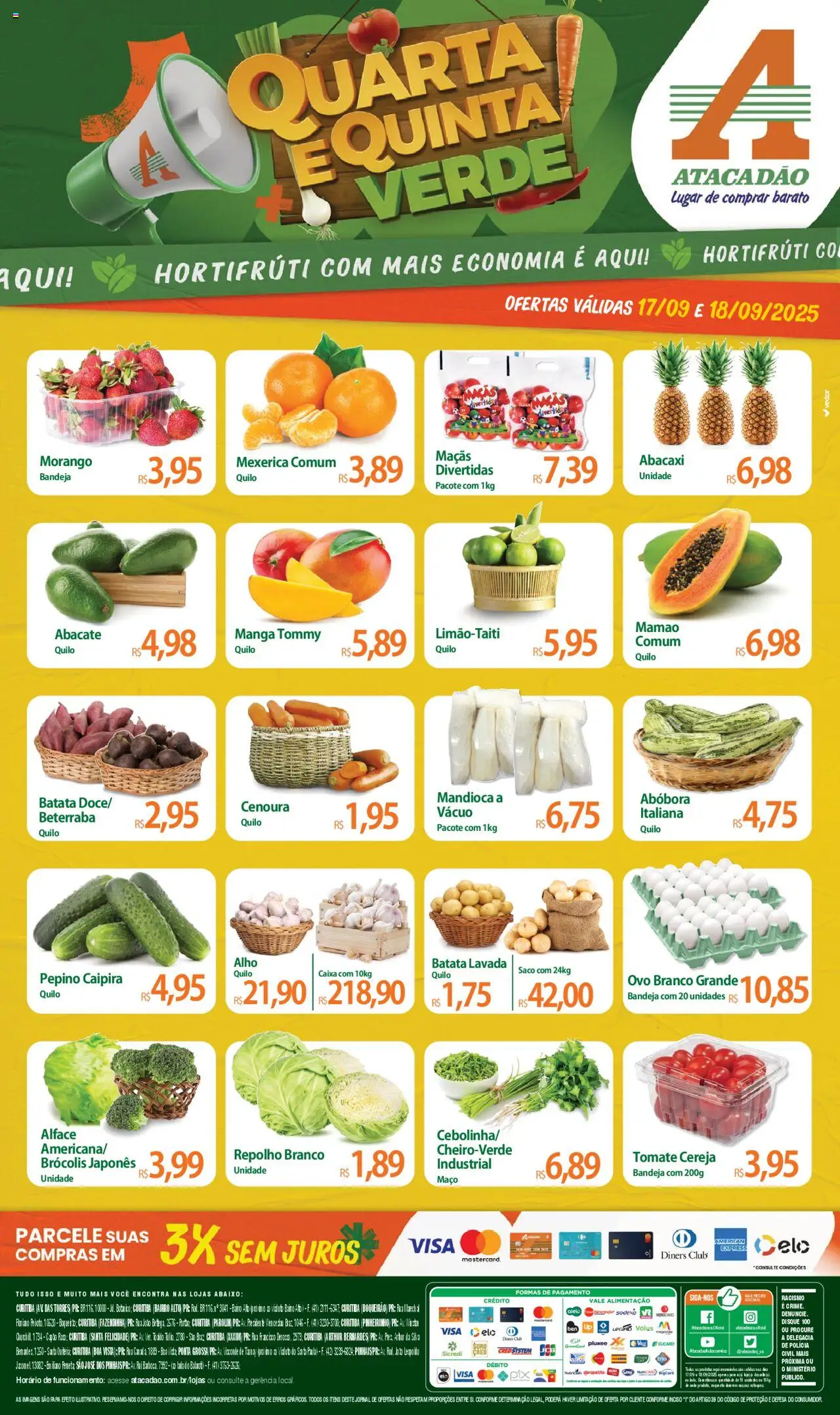 Atacadão folheto "Ofertas - PR" válido a partir de 17/09/2025 - número de página 1