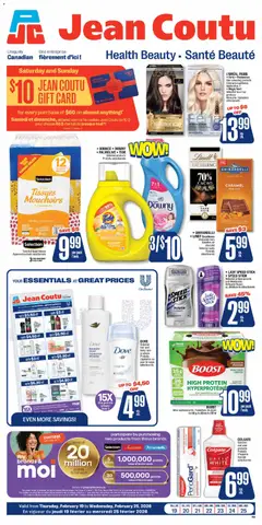 Preview of leaflet Weekly Flyer from shop Jean Coutu is valid from Feb 19, 2026