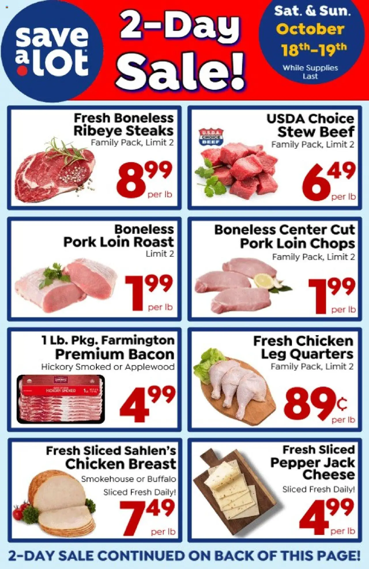 Save a Lot Ad from 10/18/2025 - Flyer - Page number 1
