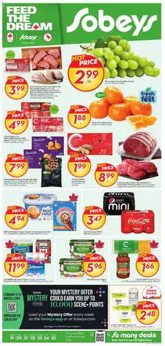 Un aperçu du dépliant Weekly flyer / circulaire du magasin Sobeys est valide à partir 19 févr. 2026