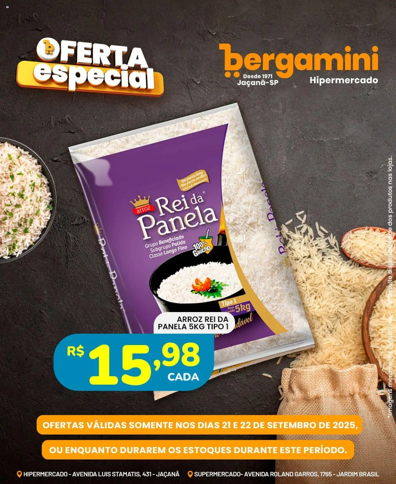 Supermercado Bergamini folheto "Ofertas especiais" válido a partir de 21/09/2025 - número de página 1