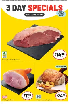 Preview of catalogue 3 Day Specials QLD from shop IGA valid 23/01/2026
