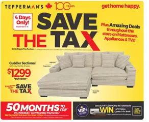 Preview of leaflet Outlet from shop Tepperman's is valid from Sep 11, 2025