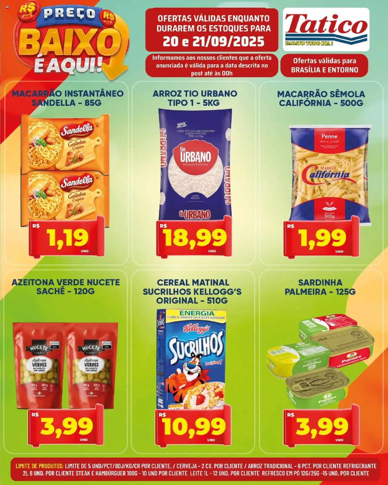 Tatico folheto "Ofertas Final de Semana" válido a partir de 20/09/2025 - número de página 1