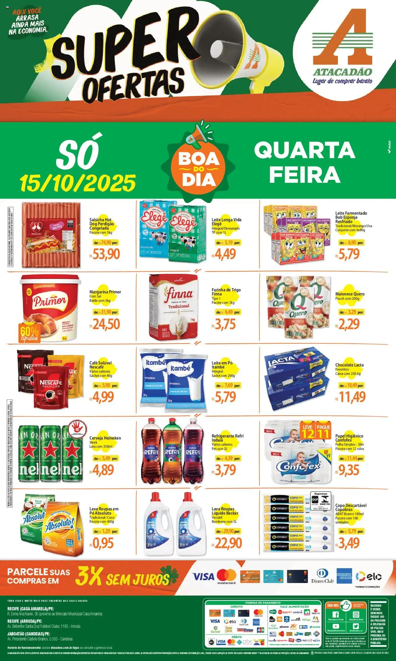 Atacadão folheto "Ofertas - PE" válido a partir de 15/10/2025 - número de página 1