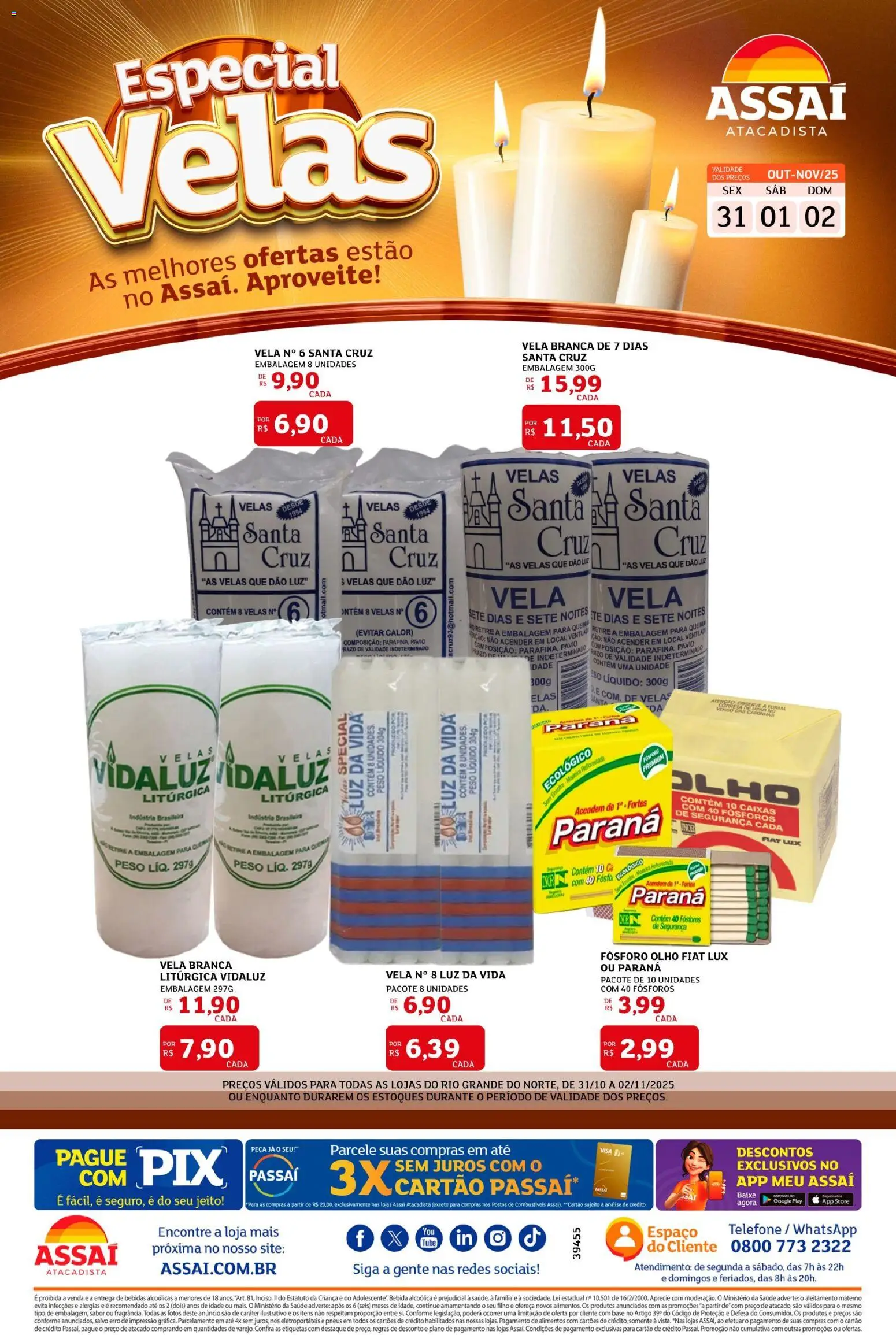 Pré-Visualização do folheto "Encarte - RN" da loja Assaí Atacadista válido a partir de 31/10/2025
