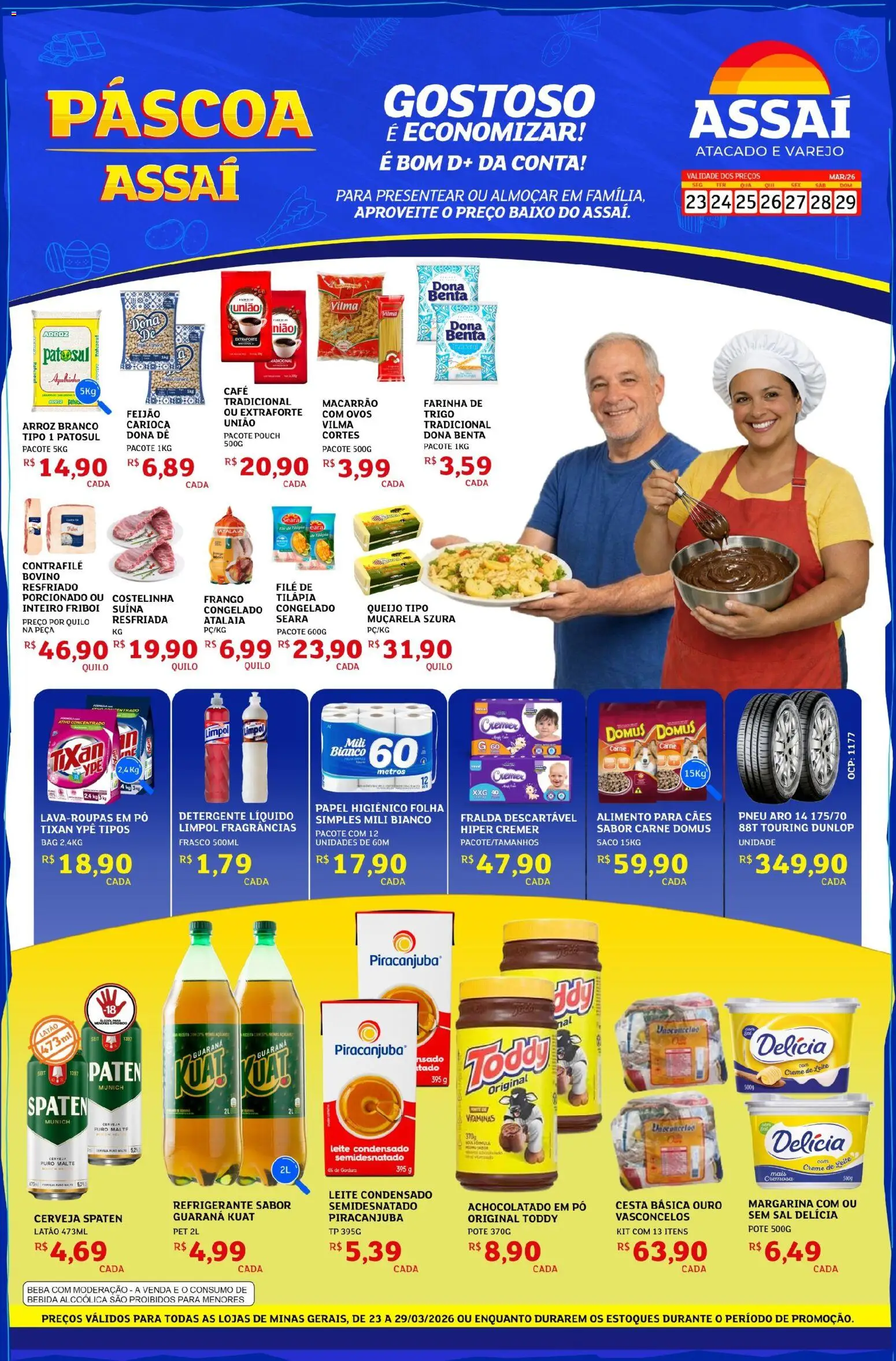 Pré-Visualização do folheto "Assaí Atacadista ofertas - MG" da loja Assaí Atacadista válido a partir de 23/03/2026