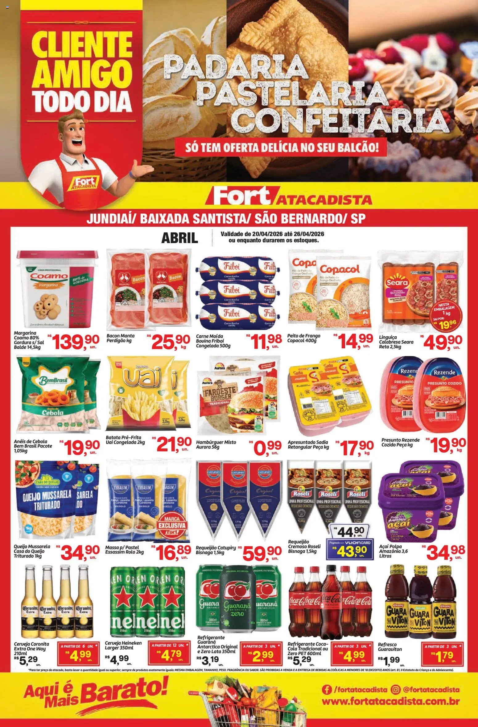 Pré-Visualização do folheto "Fort Atacadista ofertas Food Service" da loja Fort Atacadista válido a partir de 20/04/2026