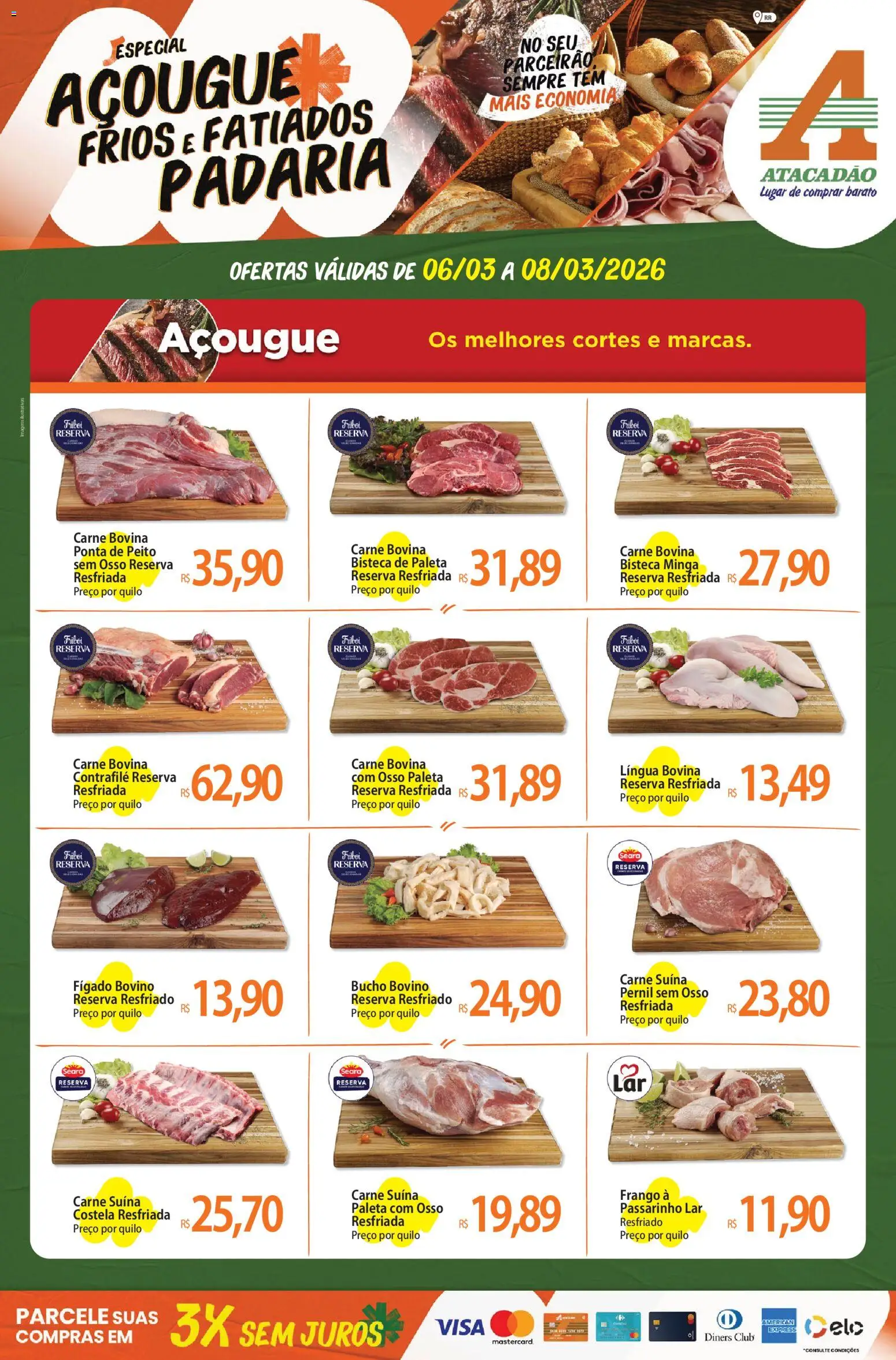 Pré-Visualização do folheto "Atacadão ofertas - RR" da loja Atacadão válido a partir de 06/03/2026