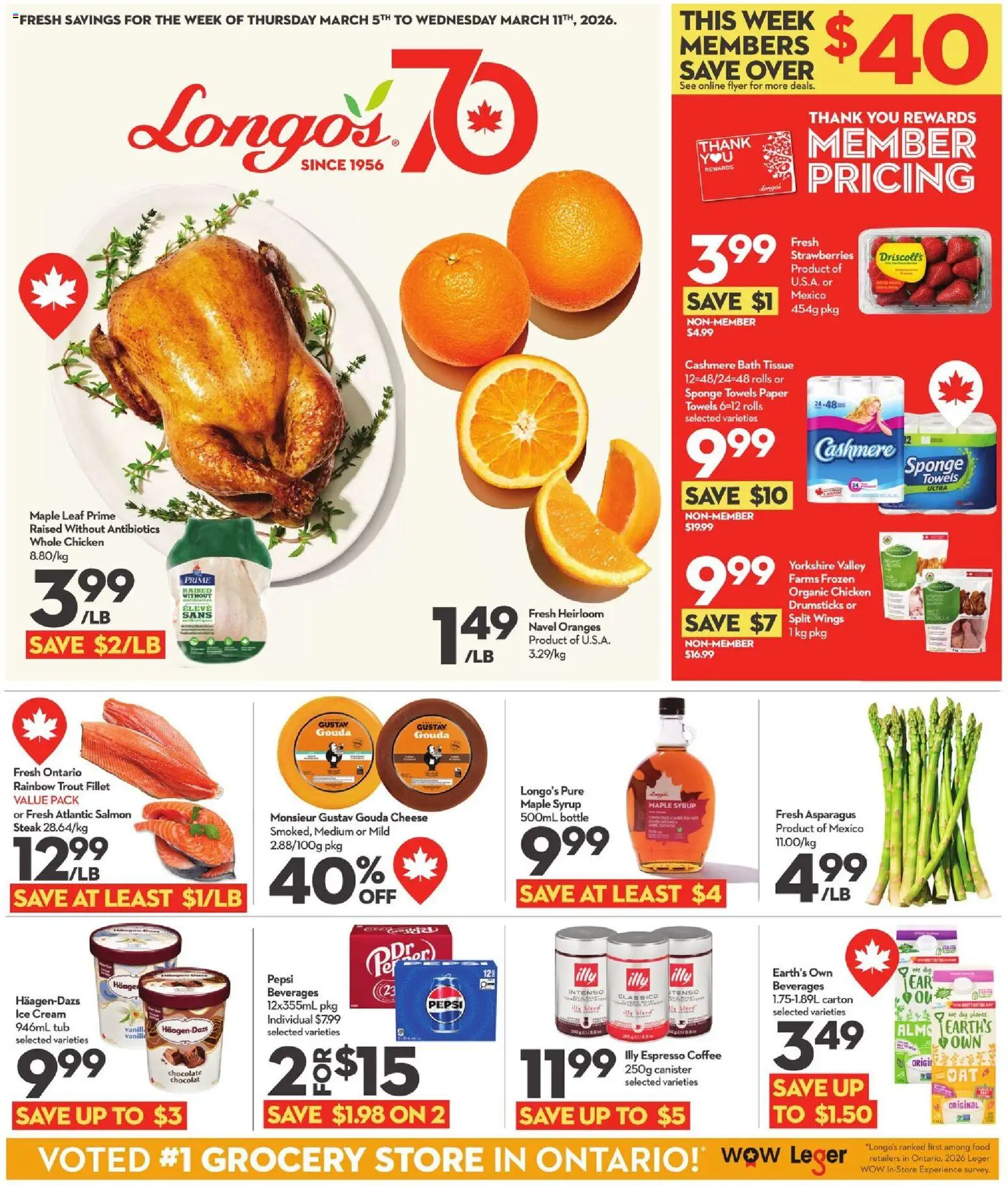Preview of leaflet Longo's weekly flyer / circulaire from shop Longo's is valid from Mar 05, 2026