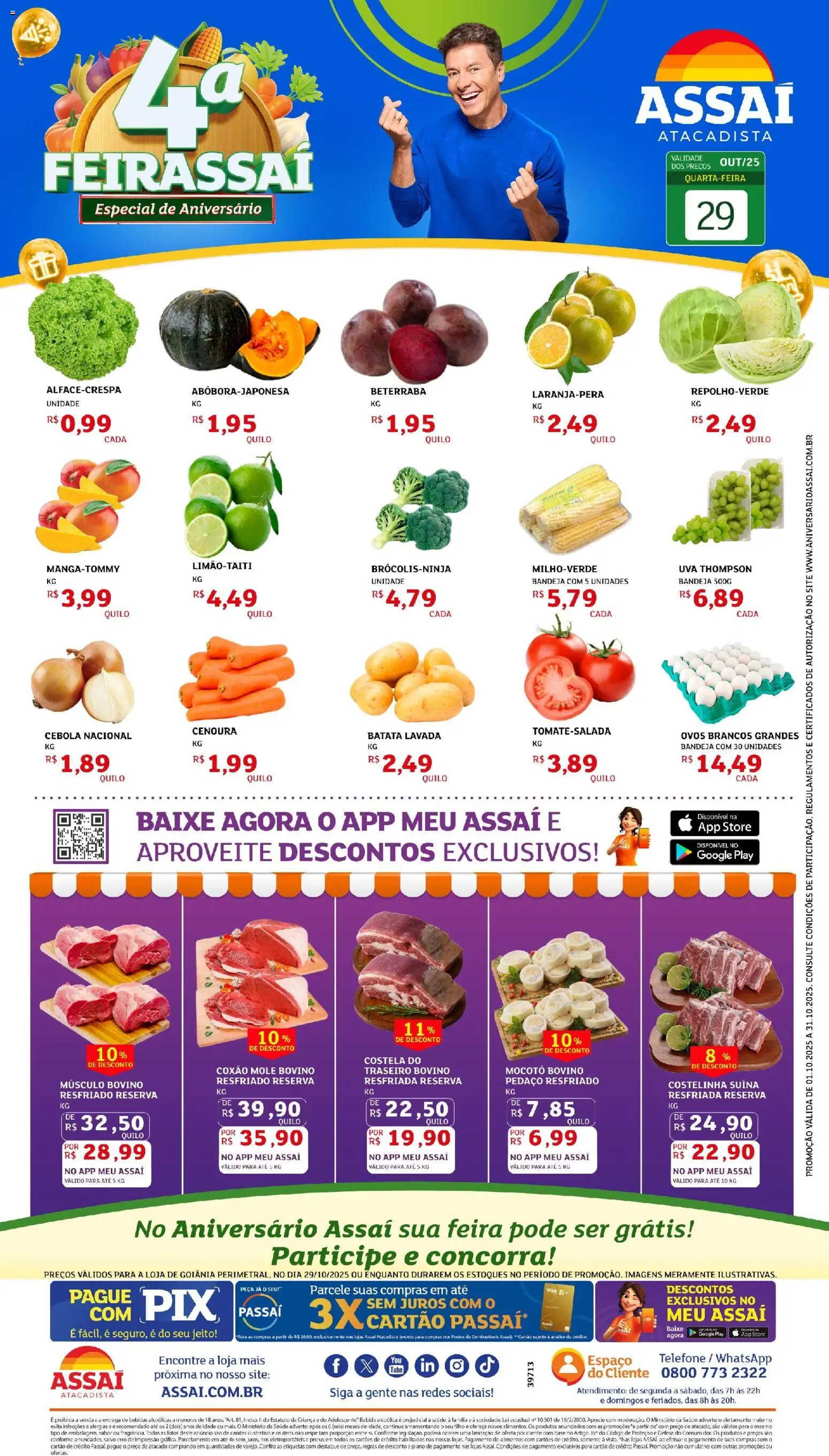 Pré-Visualização do folheto "Encarte - GO" da loja Assaí Atacadista válido a partir de 29/10/2025