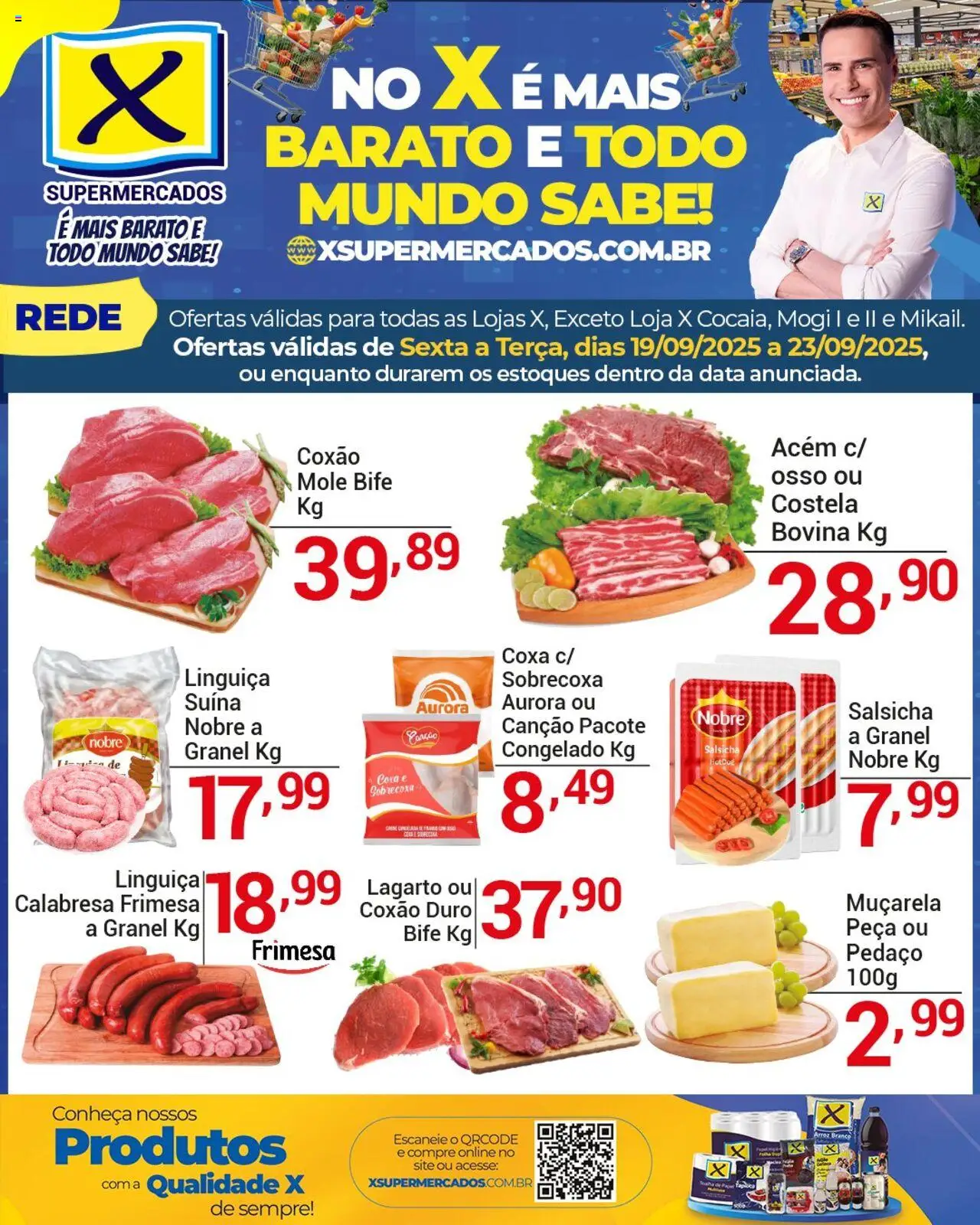 X Supermercados folheto "Ofertas da semana" válido a partir de 19/09/2025 - número de página 1