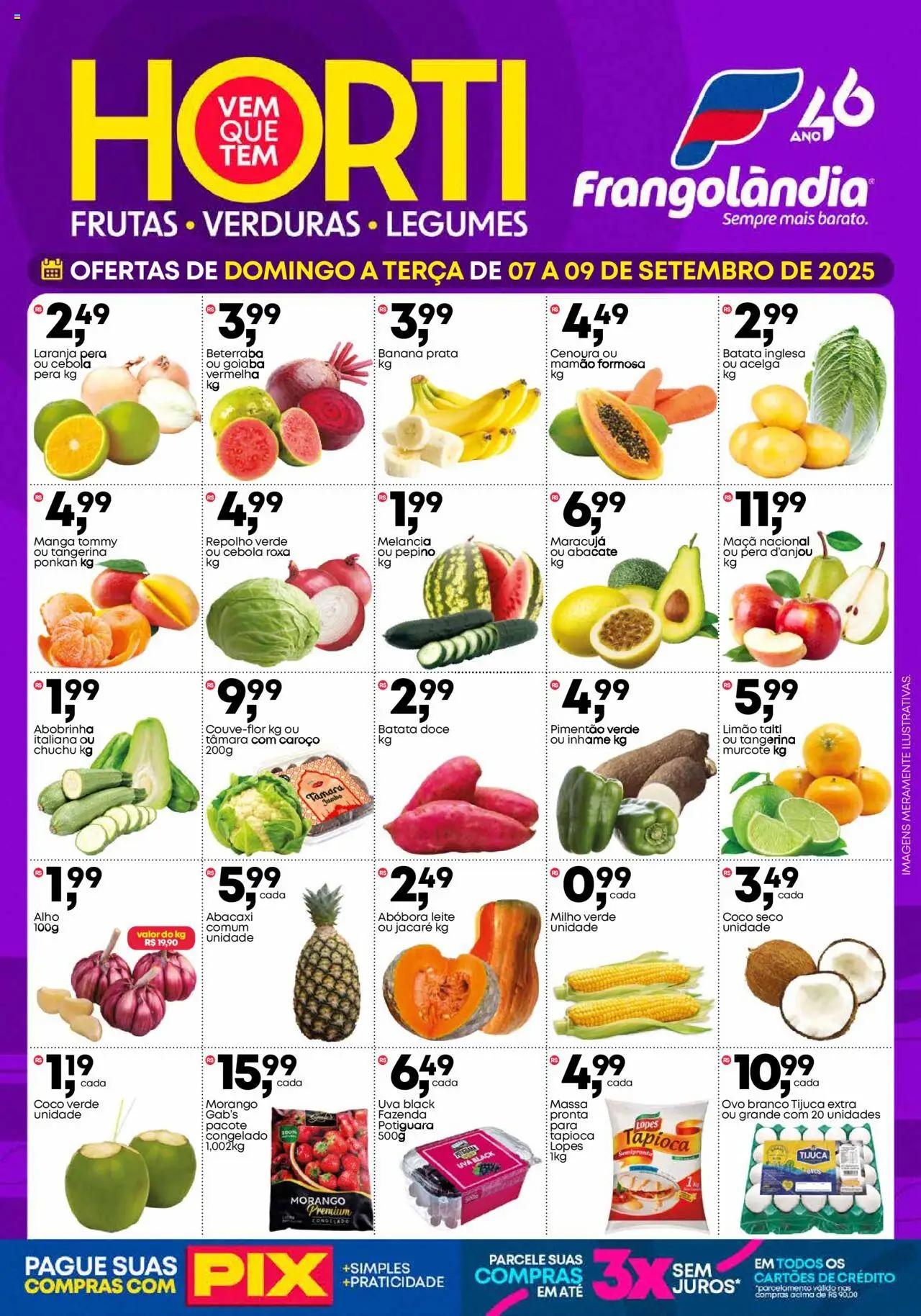 Frangolândia folheto "Ofertas Horti" válido a partir de 07/09/2025 - número de página 1