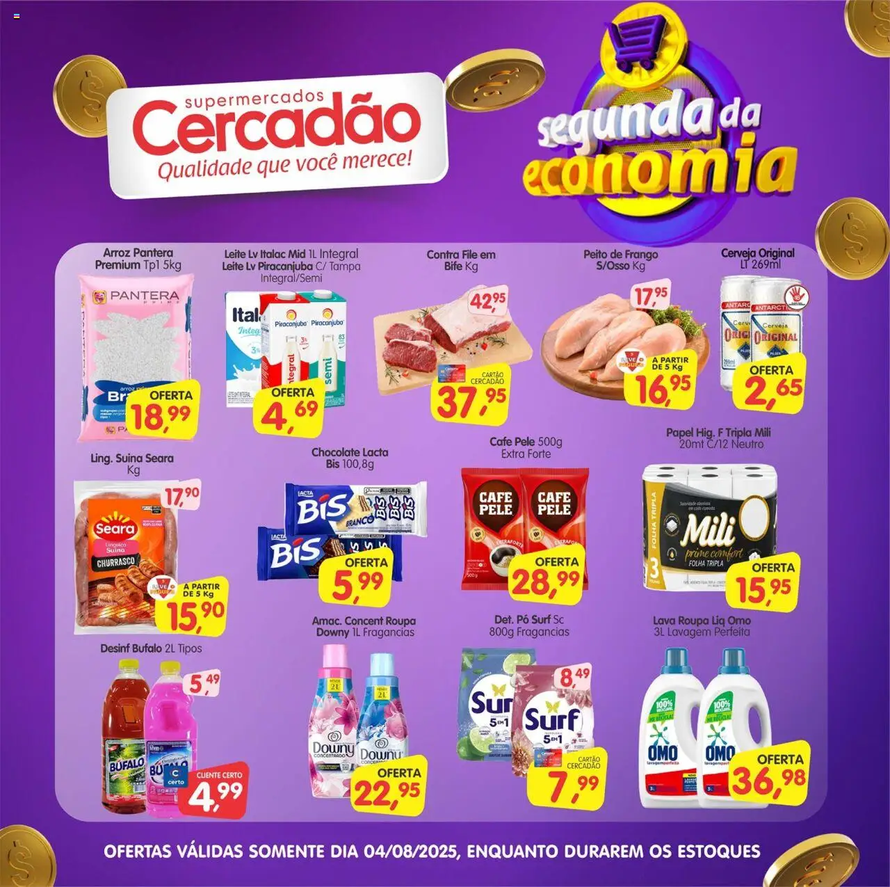 Cercadão folheto "Ofertas da semana" válido a partir de 04/08/2025 - número de página 1