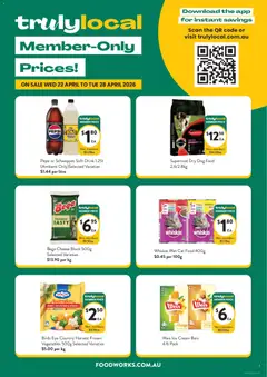 Preview of catalogue Foodworks Truly Local from shop Foodworks valid 22/04/2026