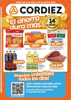 Vista previa del folleto de la tienda Cordiez válido desde el 16/04/2026 