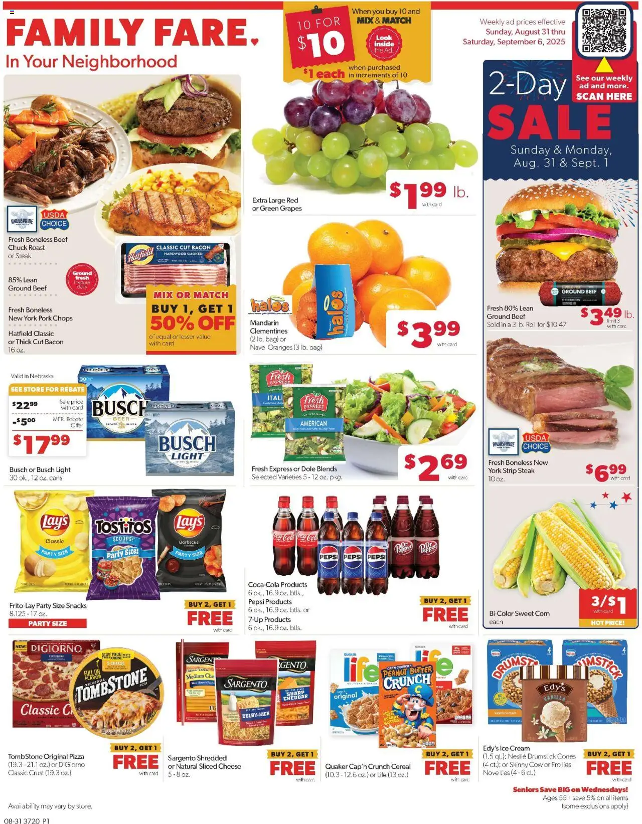 Family Fare Weekly Ad - NE from 08/31/2025 - Flyer - Page number 1