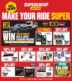 Preview of catalogue Catalogue from shop Supercheap Auto valid 10 Sept 2025